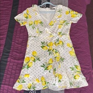 Woman Lemon Dress